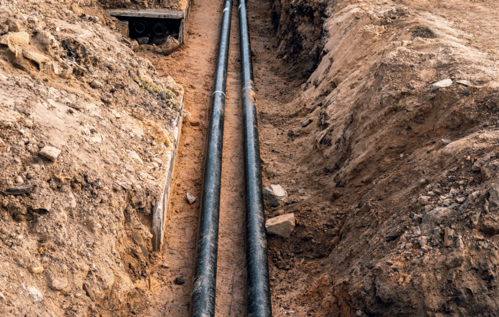 replace underground pipes